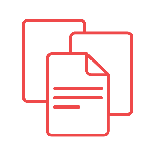 Icon: 3 pieces of paper