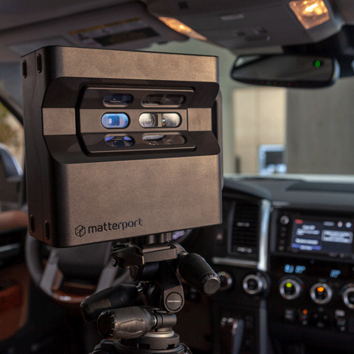 Matterport Camera In A Car