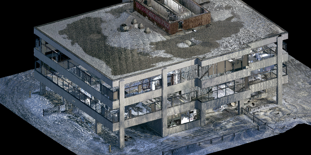 Pointcloud of a building in Toronto, Ontario.