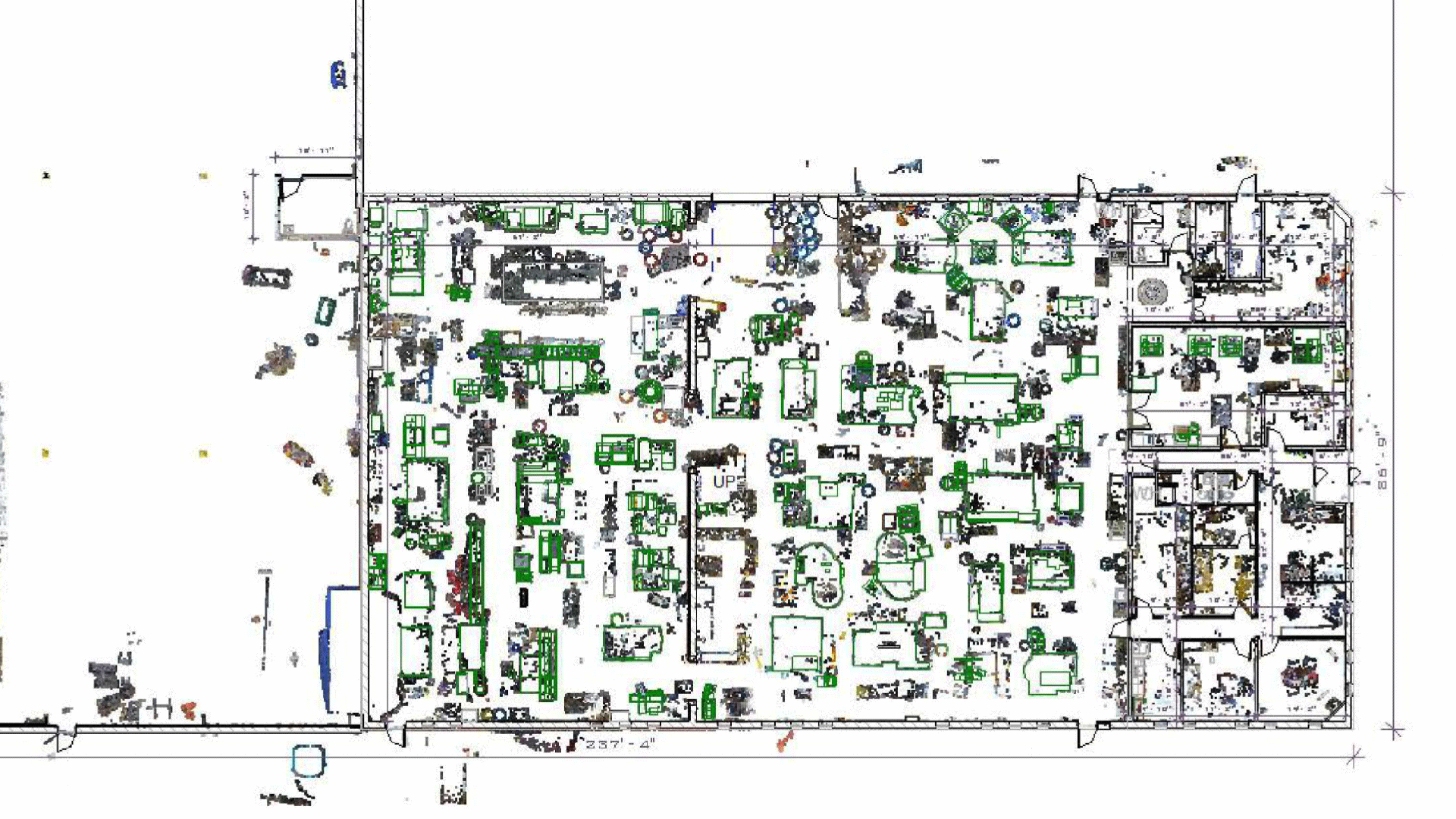Plant Layout Pointcloud Overlay Plant Layout Pointcloud Overlay View
